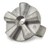 thumbnail of Stampo pieno per Michetta (rosetta) con foro in fusione d'alluminio diametro 10 cm