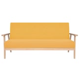 thumbnail of vidaXL 3-Sitzer Sofa Stoff Gelb