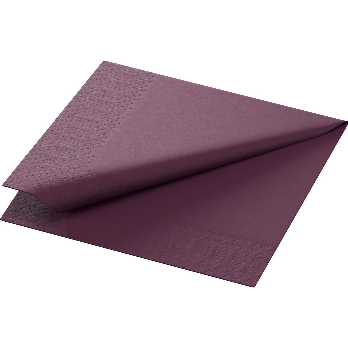 Duni Tissue-Serviette 24 x 24 cm Plum 3-lagig, 2000 Stk/Krt (8 x 250 Stk)
