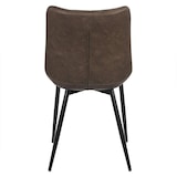 thumbnail of Helloshop26 - 2-delige bruine synthetische keuken-/eetkamerstoelen 19_0000413