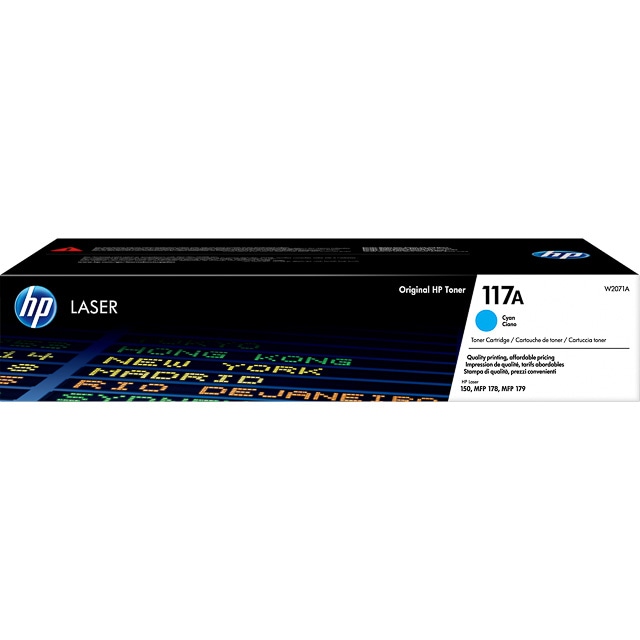 HP W2071A Cyan Cartucho de Toner Original - 117A