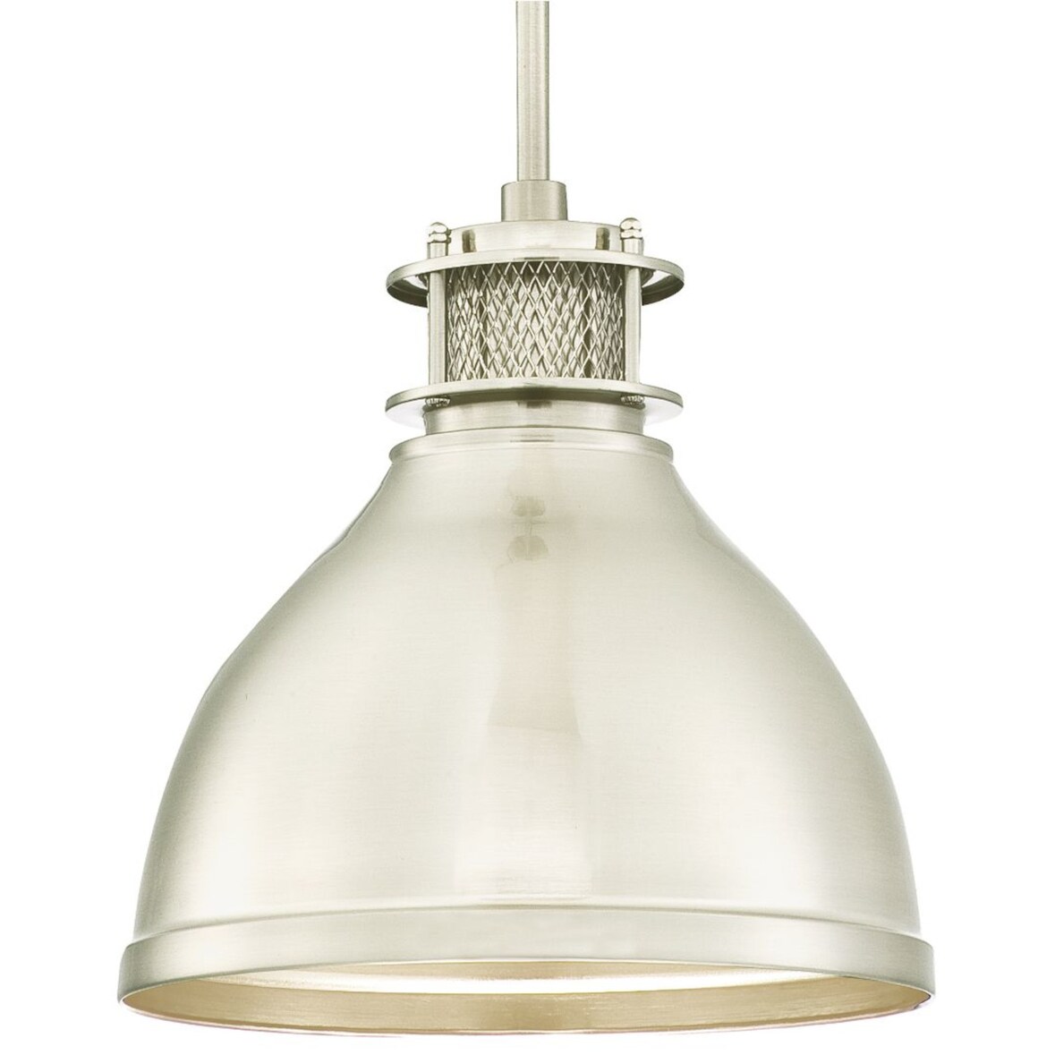 Pendelleuchte Vintage Industrial Nickel mit 1 Lampe