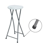 thumbnail of Taburete Plegable Alto Blanco 30x76cm 7house