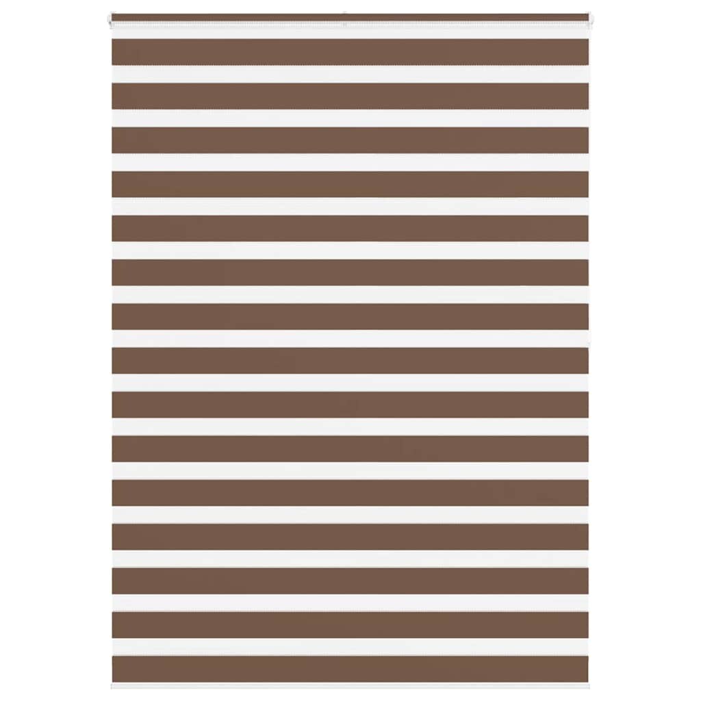 vidaXL Doppelrollo Braun 160x200 cm Stoffbreite 155,9 cm Polyester