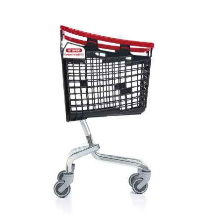 Chariot supermarché superette magasin 587x567x1012 LOOP 100 LITRES