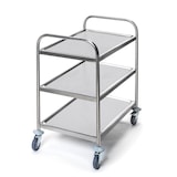 thumbnail of METRO Professional Chariot de service GST1003, 3 étagères, acier inoxydable, 85 x 52.6 x 94 cm, argenté