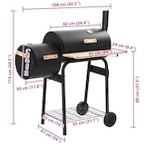 thumbnail of vidaXL Klassischer Holzkohlegrill Barbecue Smoker