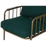 thumbnail of METRO PROFESSIONAL Outdoor Sofa Lounge-Set, 3-tlg., Stahl/Polyester, 2 Sessel, 1 Tisch, olive/gold