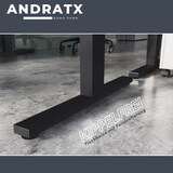 thumbnail of bümö Andratx elektrisch höhenverstellbarer Schreibtisch 160x80 cm in Lichtgrau, Gestell: Silber - Schreibtisch höhenverstellbar elektrisch,