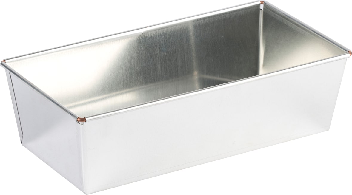 Gobel - Brotbackform, rechteckig - Weißblech - 240x120 mm Ø außen / 220x100 mm Ø innen - H 70 mm - 134010