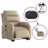 thumbnail of vidaXL Massagesessel mit Aufstehhilfe Elektrisch Cappuccino Kunstleder
