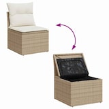 thumbnail of vidaXL Garten-Sofa-Set 6 pcs Beige und Weiß
