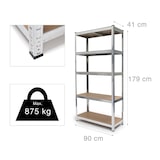 thumbnail of Helloshop26 - Schwerlast-Lagerregal 179 cm silberverzinkter Stahl 13_0001061