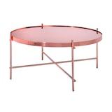 thumbnail of WOMO-DESIGN Couchtisch Ø75×35 cm, Kupfer, Metall/Glas, rund, Unikat, moderner Glastisch