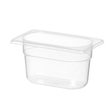 thumbnail of 24x Gastronorm-Behälter 1/9, HENDI, Profi Line, 1,0, GN 1/9, 0,75L, Transparent, 176x108x(H)100mm