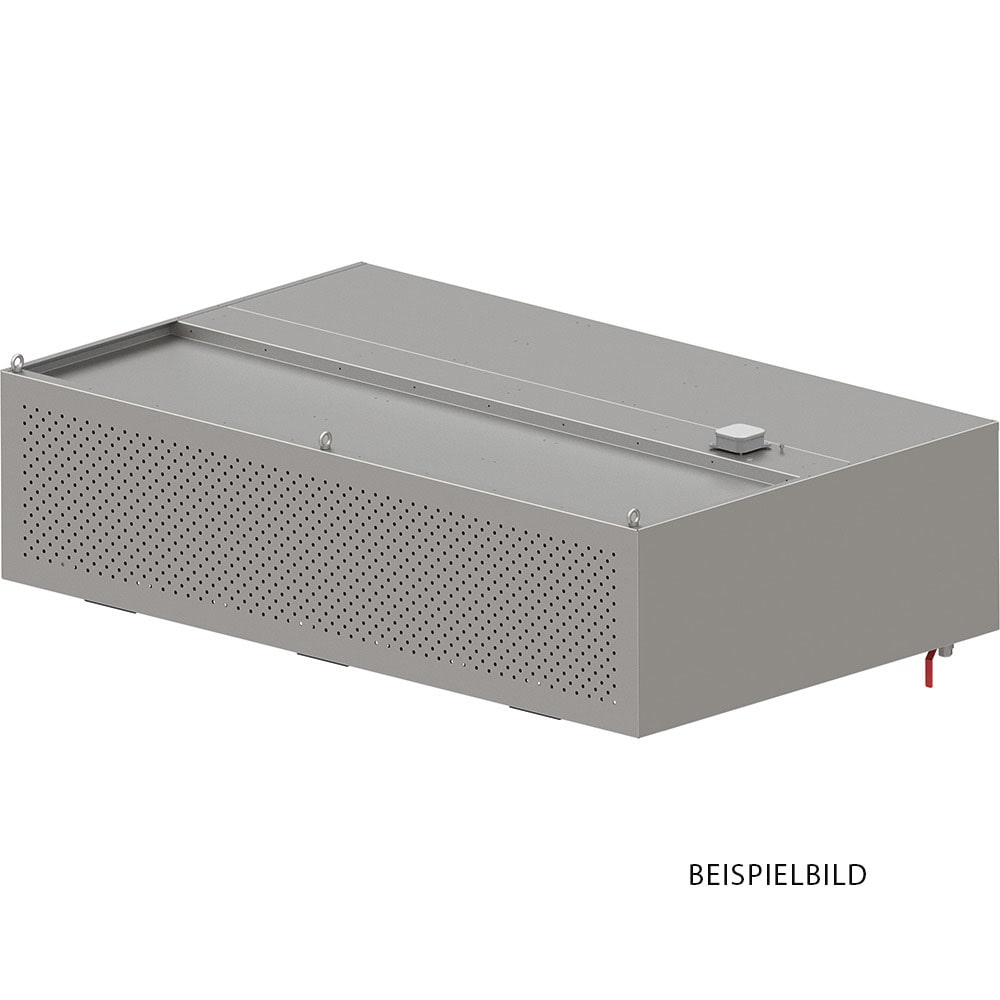 Stalgast Induktions-Wandhaube mit Kompensation "Expert Line", 3300x1000x450 mm,  Kastenform mit LC2 Typ A Zyklonen-/Labyrinthfilter