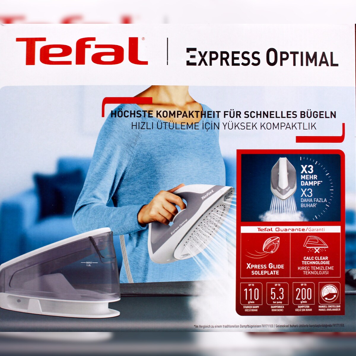 Tefal SV4110E0 Express Optimal Dampfbügelstation