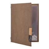 thumbnail of Securit® Capa de Menu A4 "Nature" - Castanho - Fibra natural - 4 vistas
