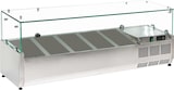 thumbnail of Zutatenkühlschrank mit vitrine für 5 gn 1/4 behälter - 1200x335x440 mm - 160 W 230/1V - 7514120V Eurast