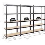 thumbnail of PROREGAL Mega Deal | 3x Schwerlastregal Ragnar | HxBxT 180x90x40 cm |  Fachlast 175kg | Schwarz | Stecksystem Lagerregal Regalsystem 3 Stk.