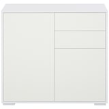 thumbnail of HOMCOM Aparador Auxiliar com 2 Portas 2 Gavetas e Prateleira Ajustável 79x36x74cm Branco