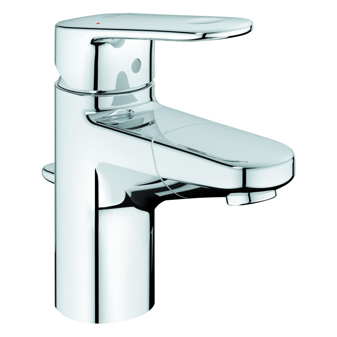 GROHE Einhandmischer Waschtisch Europlus Zugstangen-Ablaufgarnitur und herausziehbarer Brause, verchromt