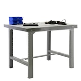 thumbnail of SimonRack Table de travail d’atelier, 1500x730 mm, plateau métallique, Charge 600 kg, Gris - BT-6
