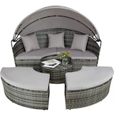 thumbnail of tectake Wicker zonne-eiland Santorini - grijs/lichtgrijs - 403281