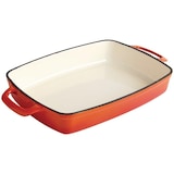thumbnail of Vogue rechthoekige gietijzeren ovenschaal oranje 2,8L