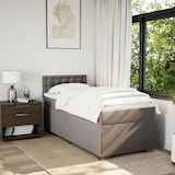 thumbnail of vidaXL Boxspringbett mit Matratze Taupe 90x200 cm Stoff
