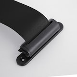 thumbnail of Enrouleur mural chromé sangle noire 5 m