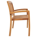 thumbnail of Helloshop26 - Banc de jardin meuble de patio d'extérieur terrasse 3 places empilable de jardin 159 x 57,5 x 90 cm bois de teck 02_0011030