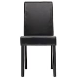 thumbnail of Juego de 2 sillas de comedor Silla de cocina Littau ~ cuero, negro, patas oscuras