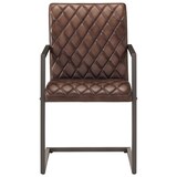 thumbnail of vidaXL Eetkamerstoelen 2 st echt leer bruin