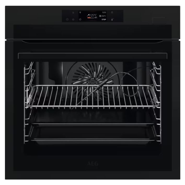 aeg bse778380t forno elettrico inox a++ vapore pirolitico nero serie 7000 steam crisp
