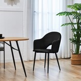 thumbnail of SVITA HAILEY 2er Set Esszimmerstühle Küchen-Sessel gepolstert Samt Schwarz