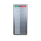 thumbnail of CombiCraft Anwesendheitstafel bzw. Abwesenheitstafel "Presente-Ausente" in einem silberfarbenen Aluminiumschiebeprofil für 20 Personen - 257 x 580 mm