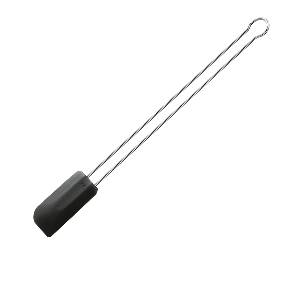 Rösle Teigschaber Silikon schmal schwarz 26 cm Backhelfer Edelstahl hitzefest