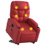 thumbnail of vidaXL Massagesessel mit Aufstehhilfe Elektrisch Rot Kunstleder