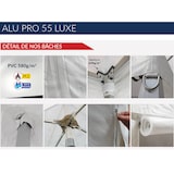 thumbnail of Tente pliante PRO 5x5m - ALU 55mm/PVC 580g Norme M2 - blanc - FRANCE-BARNUMS