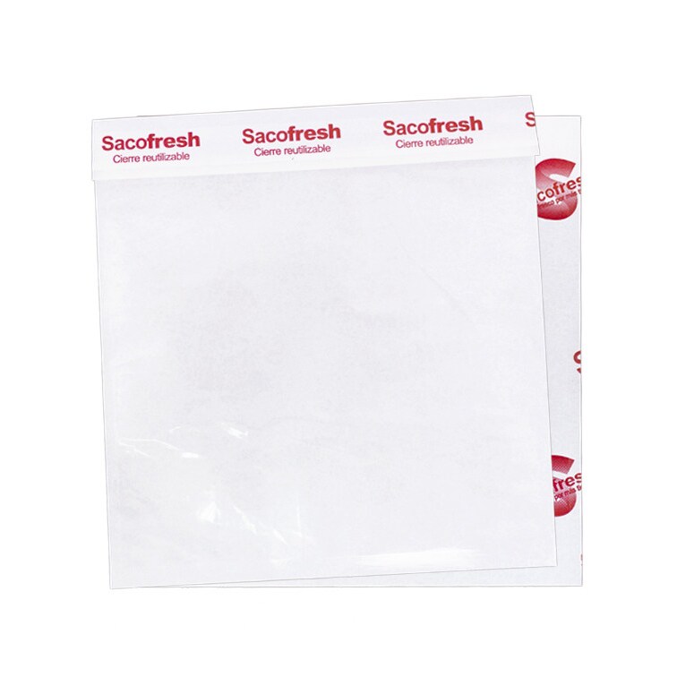 MONOUSO - Bolsa de Papel para Frescos Recerrable Carnicería 30x25cm (100 Uds)