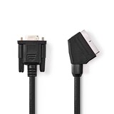 thumbnail of Nedis SCART-Kabel - SCART Stecker - VGA Buchse - Vernickelt - 480p - 2.00 m - Rund - PVC - Schwarz - Label