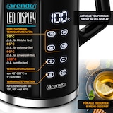 thumbnail of Arendo Wasserkocher, Edelstahl oder Glas, Temperaturanzeige & Warmhaltefunktion