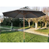 thumbnail of Proloisirs Parasol Bois 300/8 baleines Manivelle - Gris