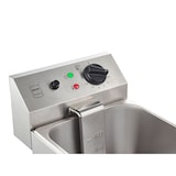 thumbnail of METRO Professional Cuocipasta elettrico GNC1008, acciaio inox, 47 x 55 x 38 cm, 4 cestelli, 3150 W, temp. fino a 110°C, filtro scarico, 8 L, argento