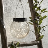 thumbnail of LED Solar Laterne Glaskugel hängend Bruchglas Optik Lichtsensor D:12cm