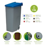 thumbnail of Geschlossener Abfallbehälter Recyclo 110 Liter. Farbe Blau.