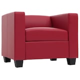 thumbnail of Sessel Loungesessel Lille ~ Kunstleder, rot