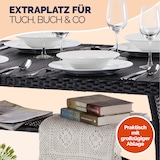 thumbnail of CASARIA® Polyrattan Gartentisch WPC 190x90x75cm schwarz