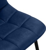 thumbnail of Esszimmerstuhl FANOR - Samt Dunkelblau 45x55x84 cm | Essstühle Esszimmerstühle Küchenstühle Wohnzimmerstühle